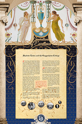 panel 3: Shadow Lawn and the Guggenheim Cottage Monmouth University history panel 3