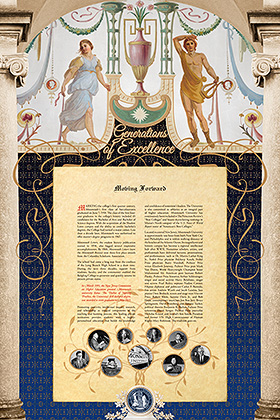 panel 4: Moving Forward Monmouth University history panel 4